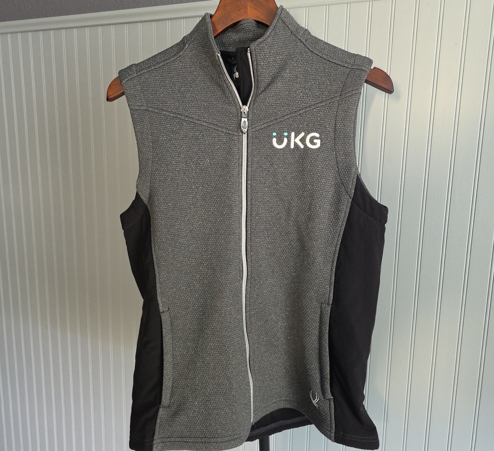 Spyder Gray and Black Women's Sleeveless Vest